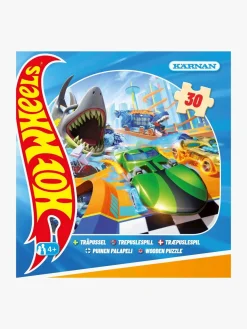 Spil & Puslespil|Krnan Kärnan Hot Wheels Træpuslespil 30 Brikker