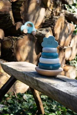 LabelLabel2 Babylegetøj-Label Label Stablelegetøj Ringe, Blå