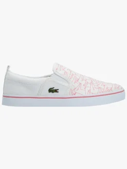 Sneakers|Lacoste Gazon 318 Sneakers, White/Pink