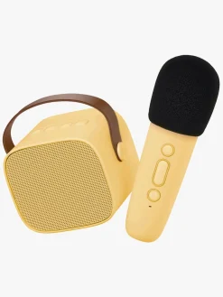 Elektronik & Media|Lalarma Bluetooth-højttaler med Trådløs Mikrofon, Gul