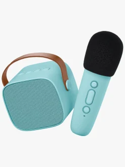 Elektronik & Media|Lalarma Bluetooth-højttaler med Trådløs Mikrofon, Blå Blå