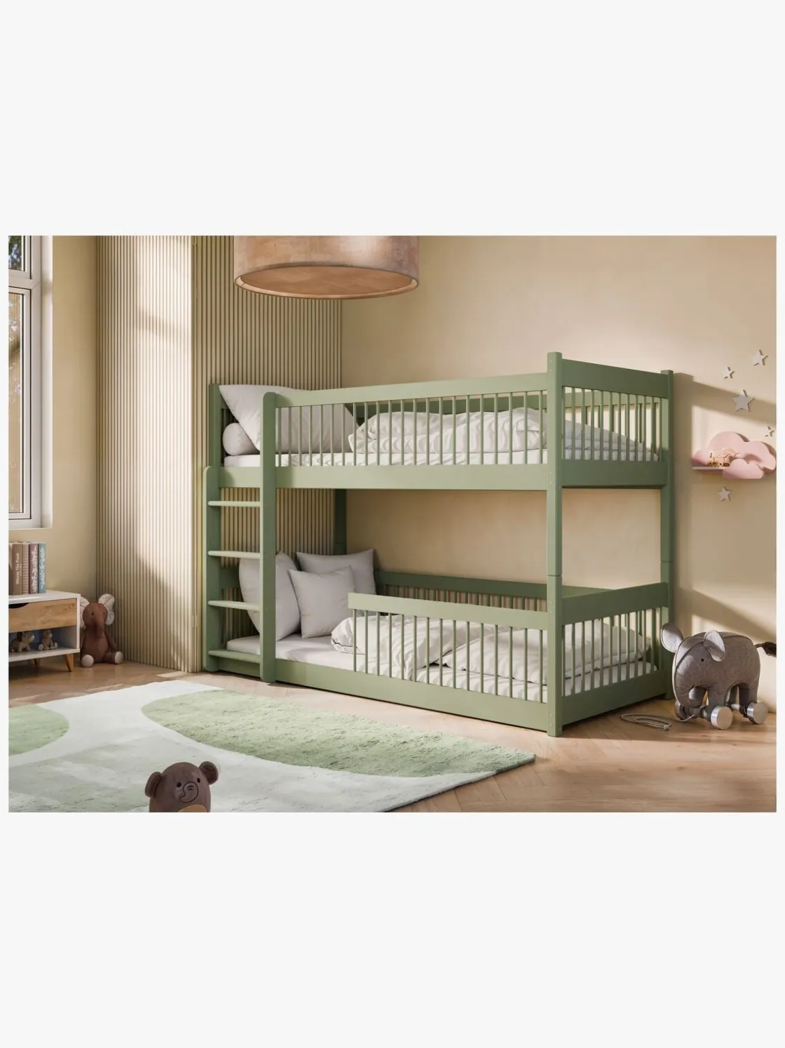 Børnesenge & Tilbehør|LanoMeble Lano Meble BOSTON Køjeseng 90x200, Olive