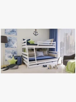 Børnesenge & Tilbehør|LanoMeble Lano Meble FAMI Køjeseng 90x200/120x200, Hvid