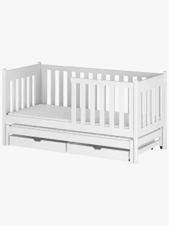 Børnesenge & Tilbehør|LanoMeble Lano Meble KAJA  Udtrækkelig Dobbeltseng 90x200, Hvid