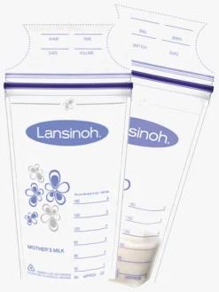 Amning|Lansinoh Brystpumpe Elektronisk Dobbelt inkl. Modersmælkposer 50 stk.