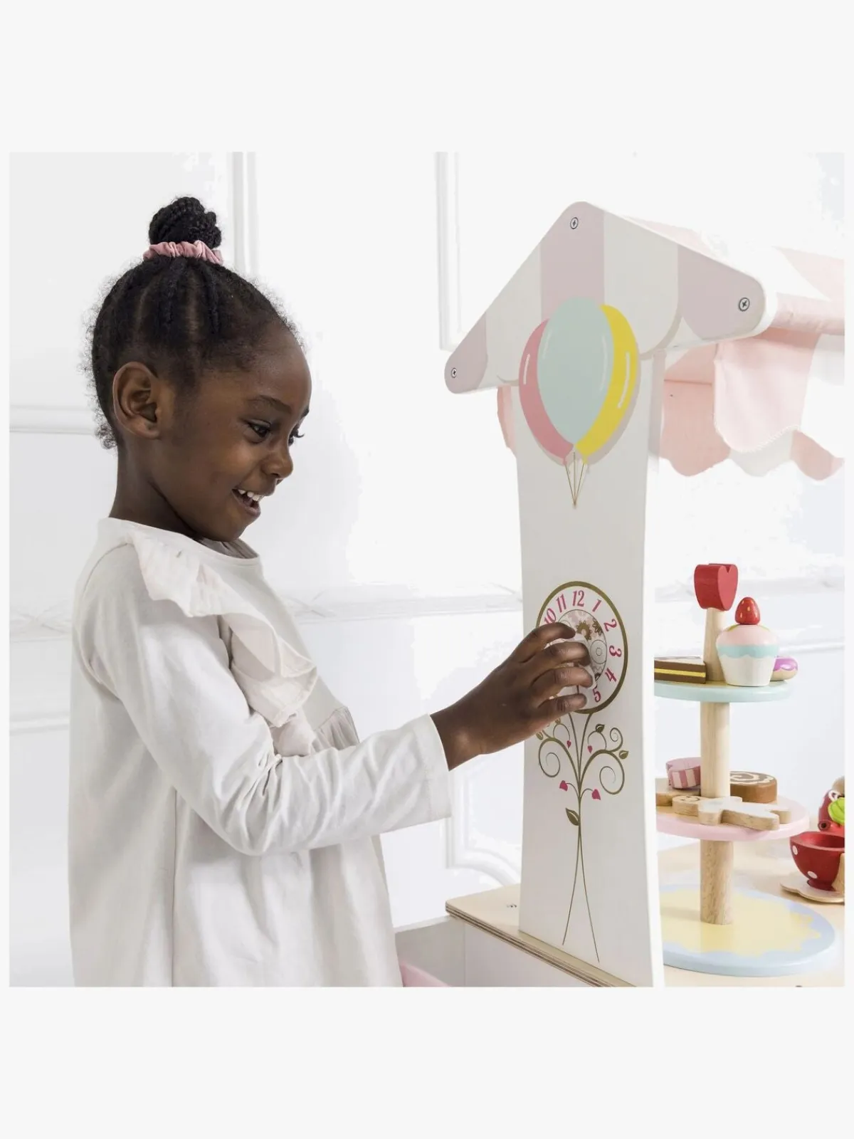 Rolleleg|LeToyVan Le Toy Van Te & Godter Markedsbod Lyserød/Hvid