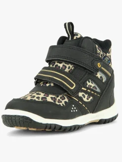 Børn Leaf Sneakers-Kasuri WP Mid Sneakers, Leopard