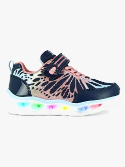 Sneakers|Leaf Malmen Blinkende Sneakers, Navy/Pink Lyserød/Blå