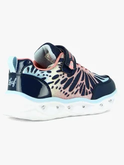 Sneakers|Leaf Malmen Blinkende Sneakers, Navy/Pink Lyserød/Blå