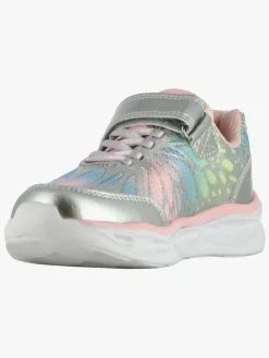 Børn Leaf Sneakers-Malmen  Blinkende Sneakers, Silver