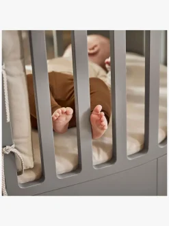 Børn Leander Sengetøj-Stræklagen 2-pak 60x115, Cappuccino