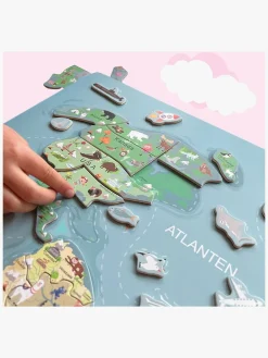 Spil & Puslespil|Leklyckan Verdenskort Væg