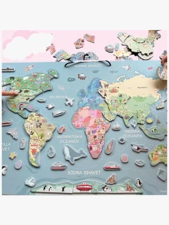 Spil & Puslespil|Leklyckan Verdenskort Væg