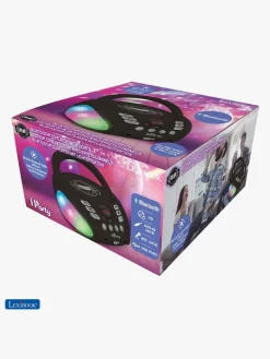 Elektronik & Media|Lexibook iParty Bluetooth CD-afspiller med Lys, Sort