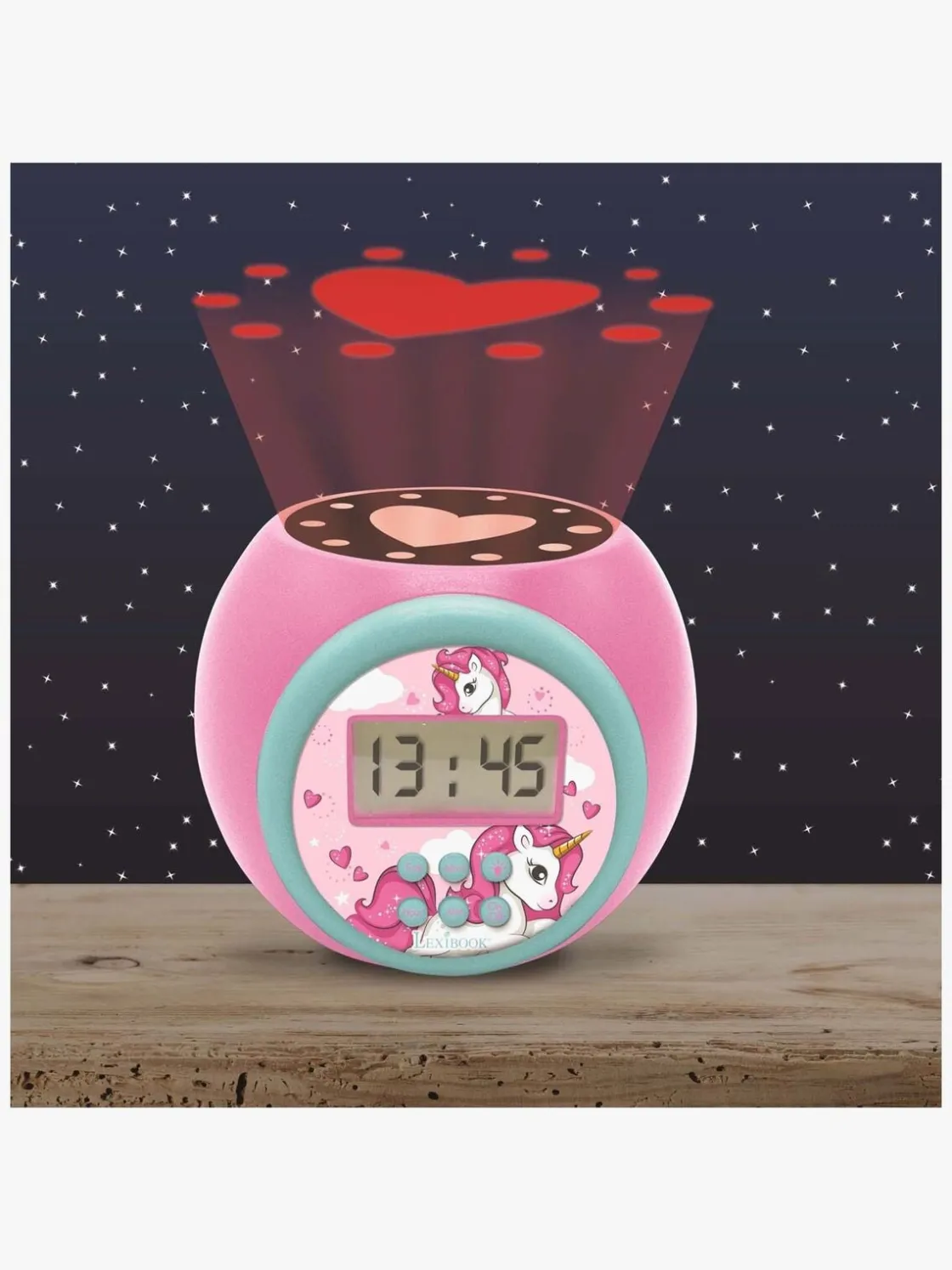 Interiør|Lexibook Projector Vækkeur, Lyserød