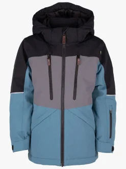 Børn Lindberg Vintertøj-Alpine Vinterjakke, Black/Turquiose