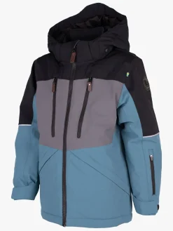 Børn Lindberg Vintertøj-Alpine Vinterjakke, Black/Turquiose