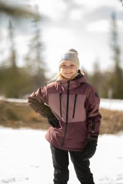 Børn Lindberg Vintertøj-Alpine Vinterjakke, Dry Rose/Plum