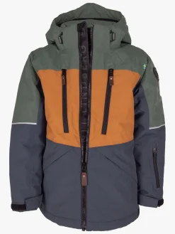 Børn Lindberg Vintertøj-Alpine Vinterjakke, Grøn/Blå