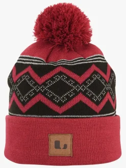 Tilbehør|Vintertøj|Lindberg Aneby Hue, Cerise Lyserød/Hvid/Sort