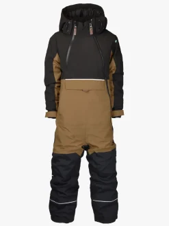 Overtøj|Lindberg Anorak Flyverdragt, Potato Brun/Sort