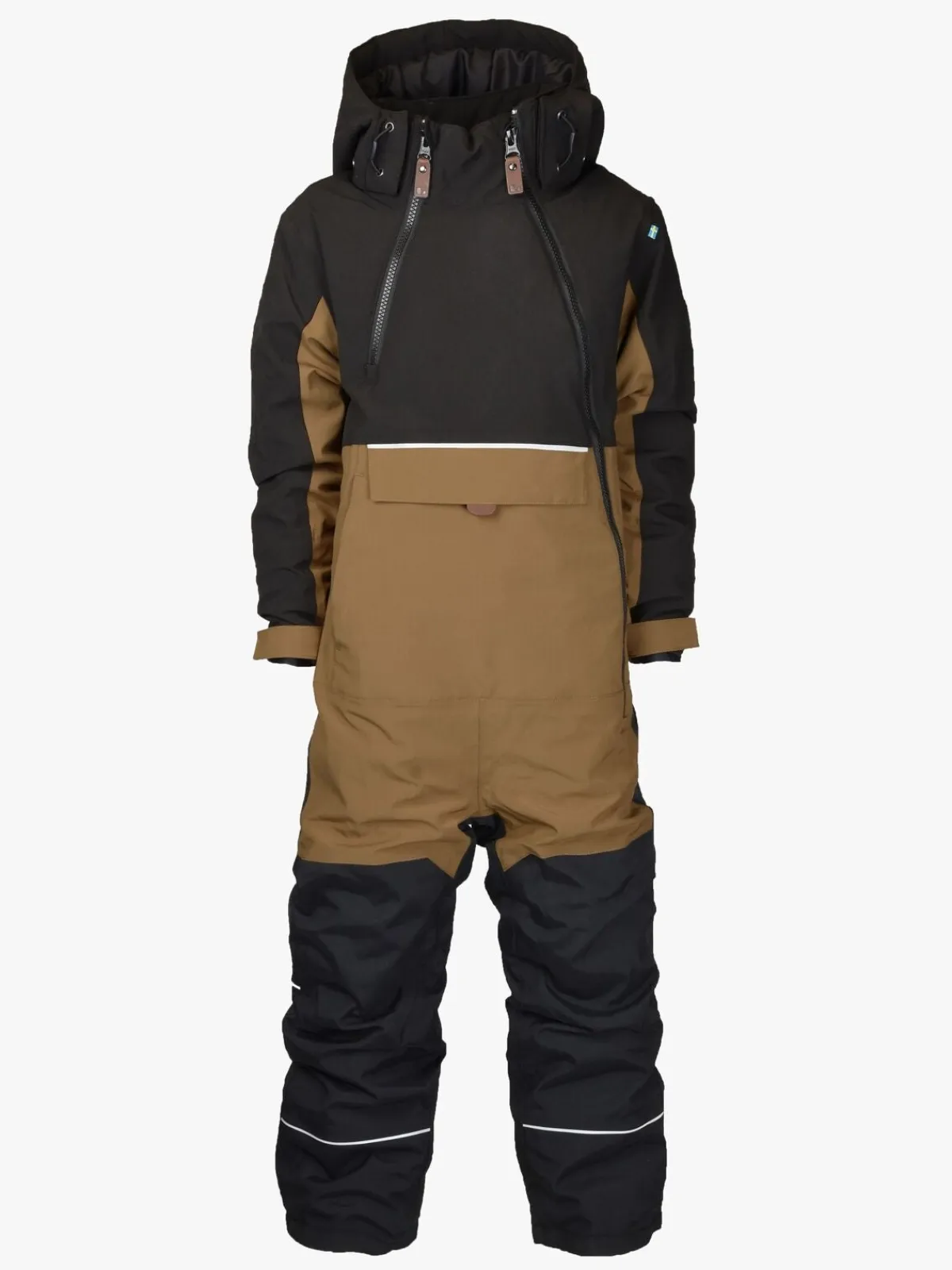 Flyverdragter|Lindberg Anorak Flyverdragt, Potato Brun/Sort