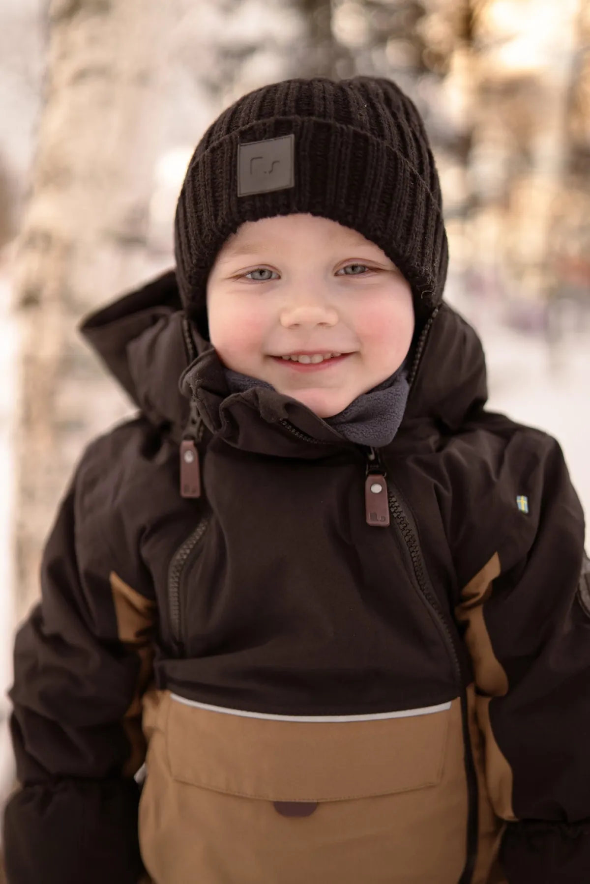 Flyverdragter|Lindberg Anorak Flyverdragt, Potato Brun/Sort