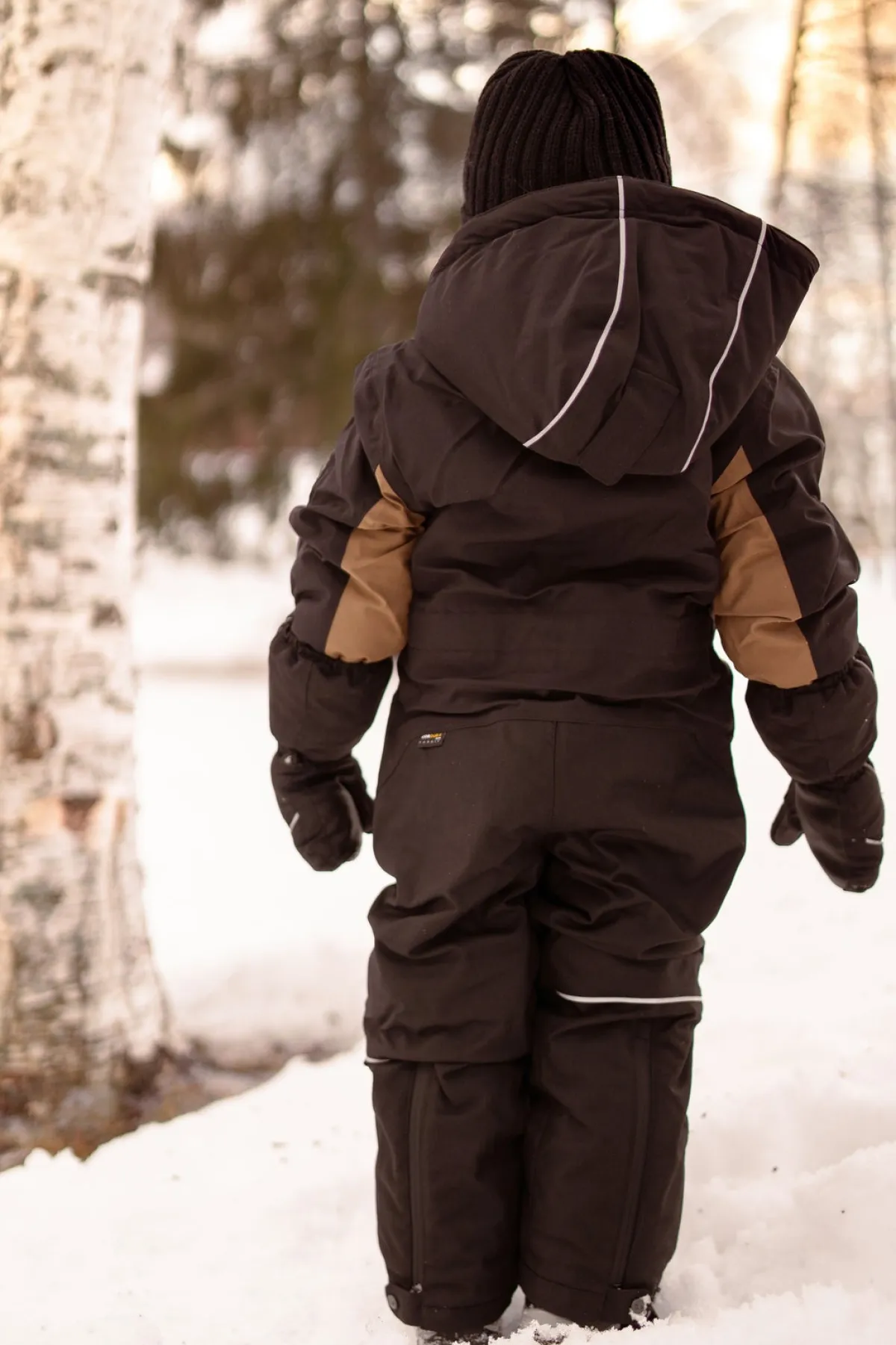 Flyverdragter|Lindberg Anorak Flyverdragt, Potato Brun/Sort