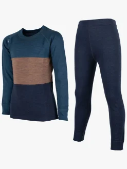 Undertøj|Uldtøj|Lindberg Bamboo Merino Skiundertøj, Blue/Navy