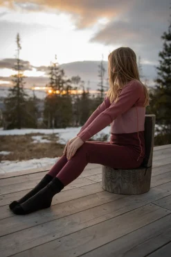 Undertøj|Uldtøj|Lindberg Bamboo Merino Skiundertøj, Blush/Rose