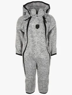 Børn Lindberg Fleecetøj-Bormio Fleecedragt, Grey Melange