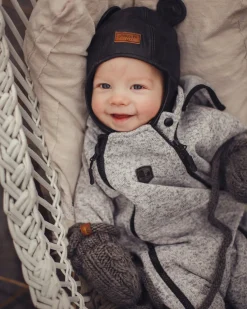 Børn Lindberg Fleecetøj-Bormio Fleecedragt, Grey Melange