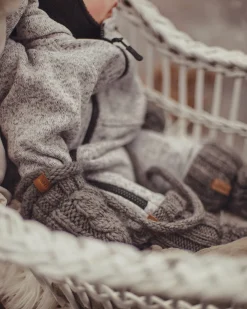 Børn Lindberg Fleecetøj-Bormio Fleecedragt, Grey Melange