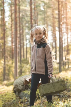 Fleecetøj|Lindberg Bormio Fleecetrøje, Blush Lyserød/Sort