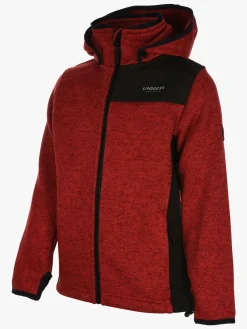 Fleecetøj|Lindberg Bormio Fleecetrøje, Red Rød