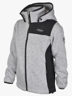 Fleecetøj|Lindberg Bormio Fleecetrøje, Grey Melange Grå/Sort