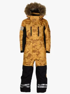 Overtøj|Flyverdragter|Lindberg Camo Vinterflyverdragt, Yellow Gul/Sort