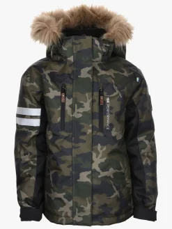 Vintertøj|Lindberg Camo Vinterjakke, Green Grøn/Beige