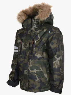 Vintertøj|Lindberg Camo Vinterjakke, Green Grøn/Beige