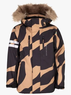 Børn Lindberg Vintertøj-Colden Vinterjakke, Beige/Black