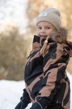 Børn Lindberg Vintertøj-Colden Vinterjakke, Beige/Black