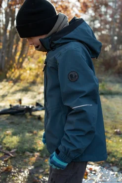 Børn Lindberg Overtøj-Drammen Skaljakke, Petroleum