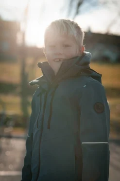 Børn Lindberg Overtøj-Drammen Skaljakke, Petroleum