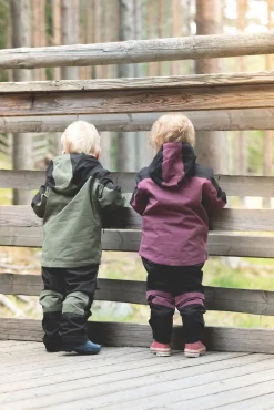 Overtøj|Lindberg Explorer Skalbukser, Dry Rose Lilla/Sort