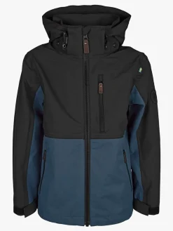 Overtøj|Lindberg Explorer Skaljakke, Petroleum Blå/Sort