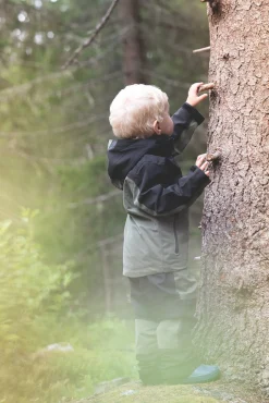 Børn Lindberg Overtøj-Explorer Skaljakke, Grøn