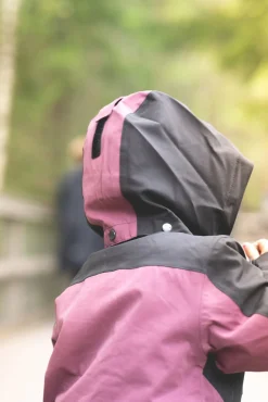 Overtøj|Lindberg Explorer Skaljakke, Dry Rose Lilla/Sort