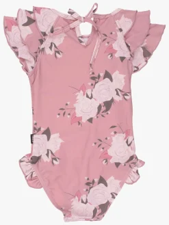 Uv & Strand|Lindberg Gracie Badedragt, Dusty Mauve Lyserød/Hvid