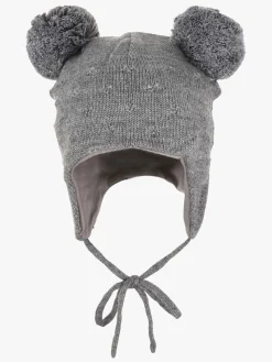 Uldtøj|Vintertøj|Lindberg Idaho Baby Hue Uldmix, Anthracite Grå