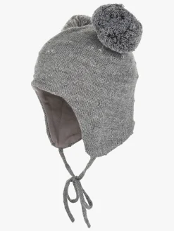 Uldtøj|Vintertøj|Lindberg Idaho Baby Hue Uldmix, Anthracite Grå